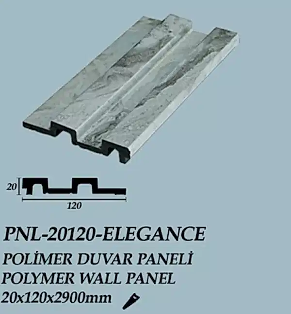 ELEGANCE POLİMER DUVAR PANELİ 12*280CM